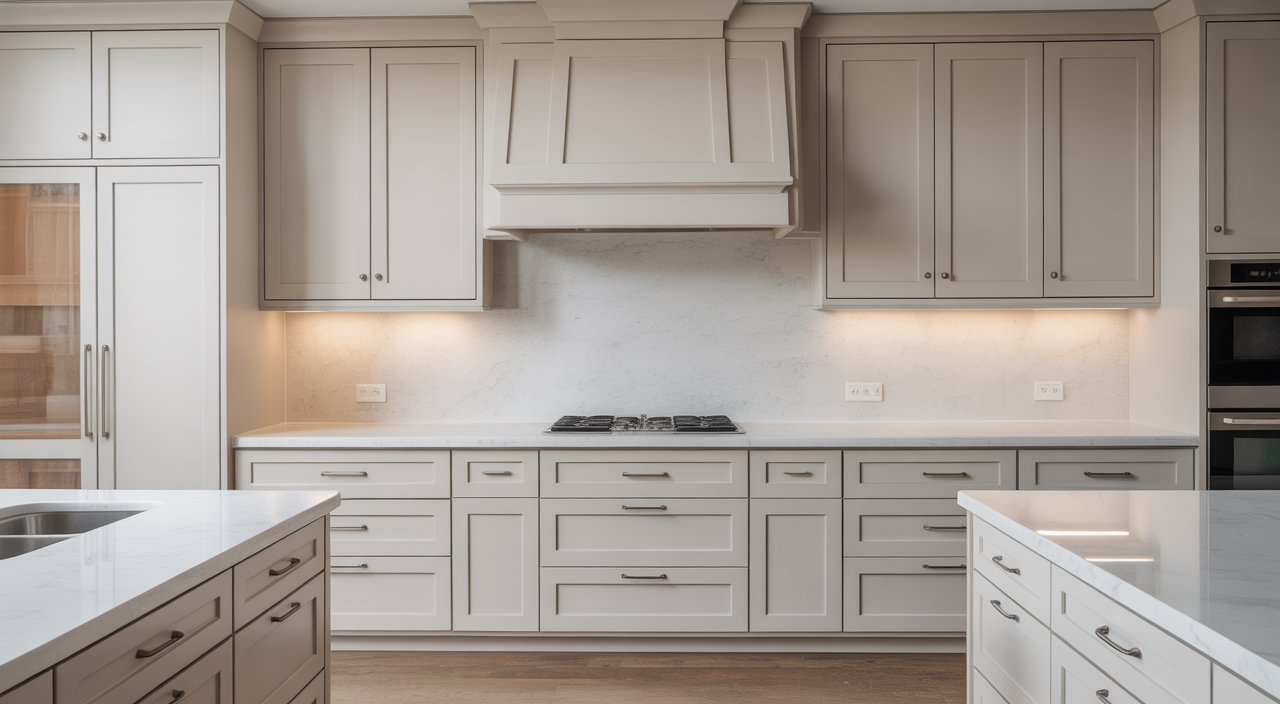 Modern Florida kitchen with an island, showcasing contemporary design and indoor-outdoor flow.